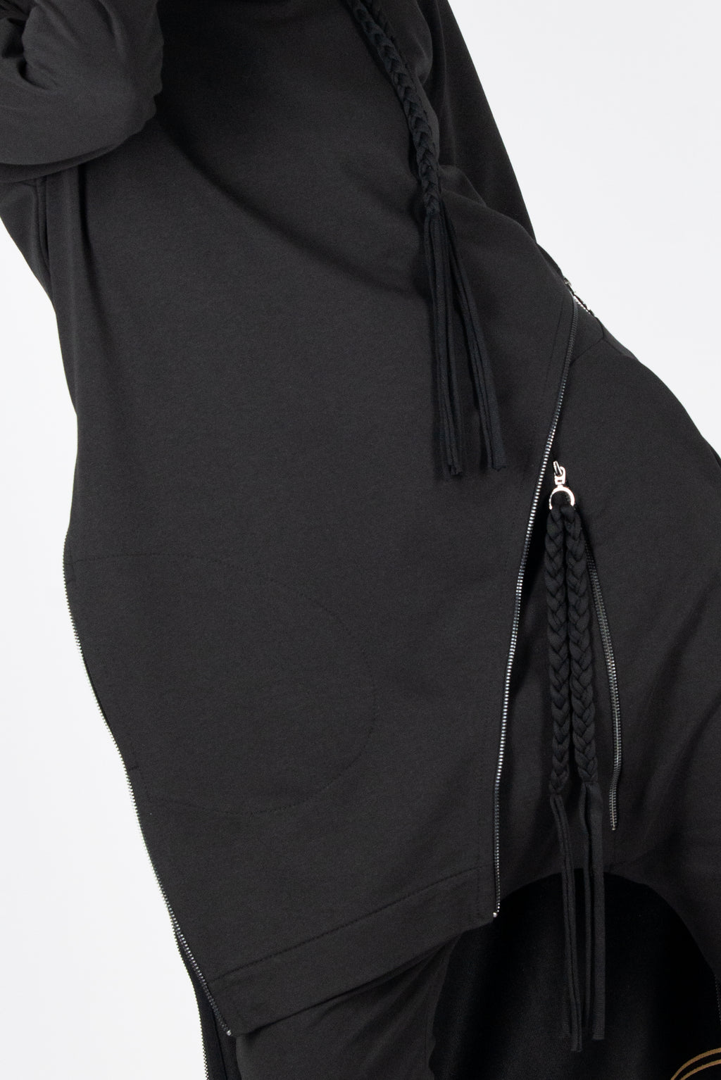 black cotton sweatshirt