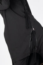 black cotton sweatshirt