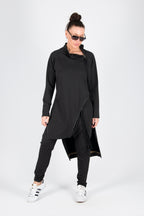 black cotton sweatshirt