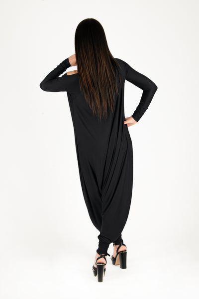 Black Harem Jumpsuit Marla EugFashion 