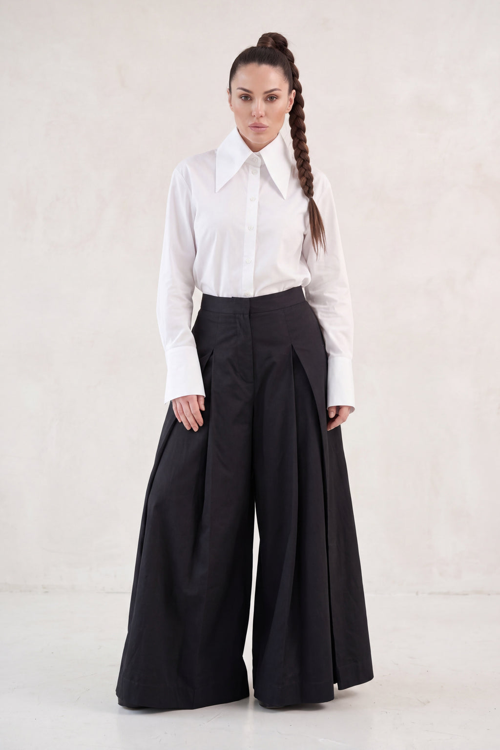 Wide Cotton Pants - Paloma