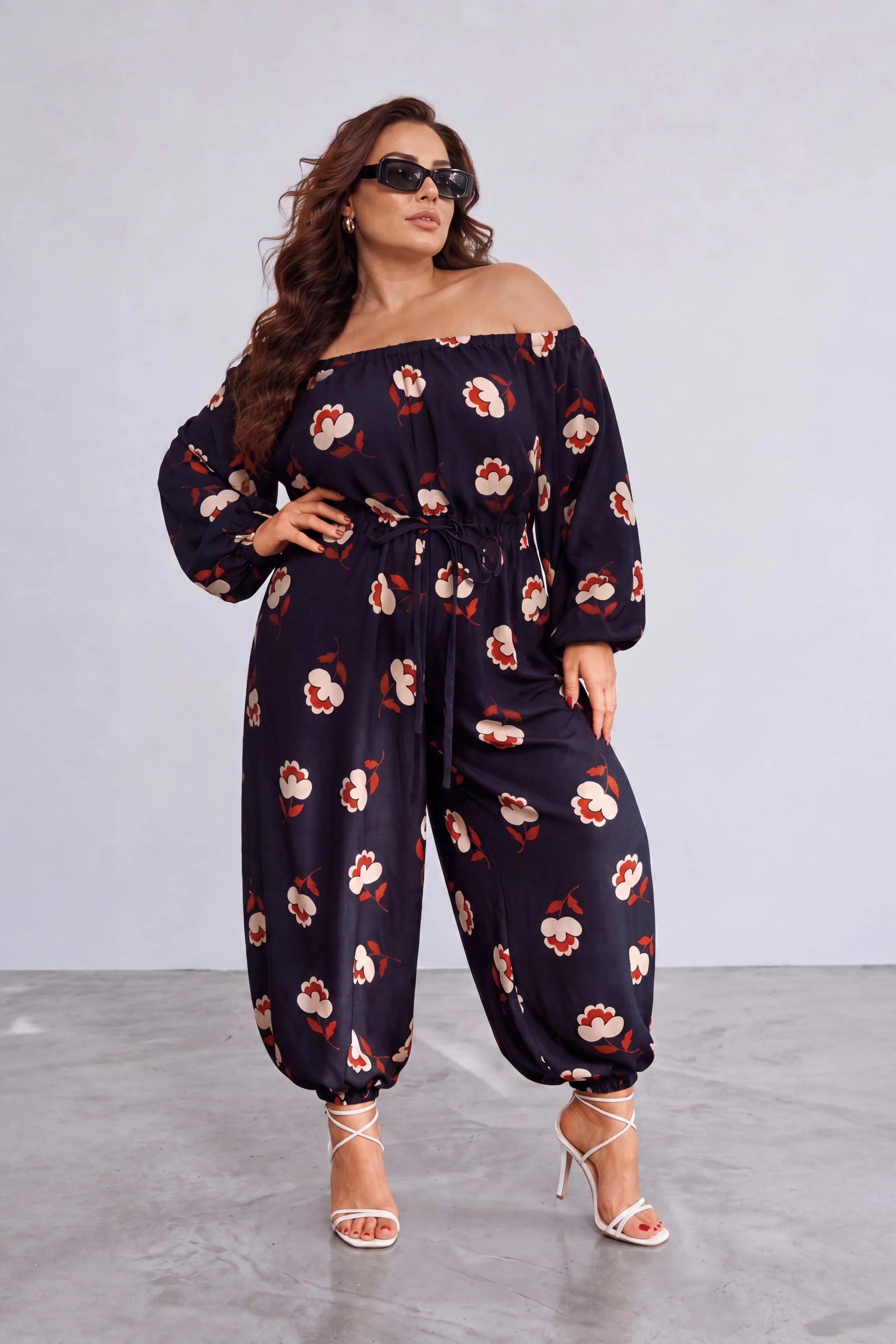 off shoulders elegant-jumpsuit-blue