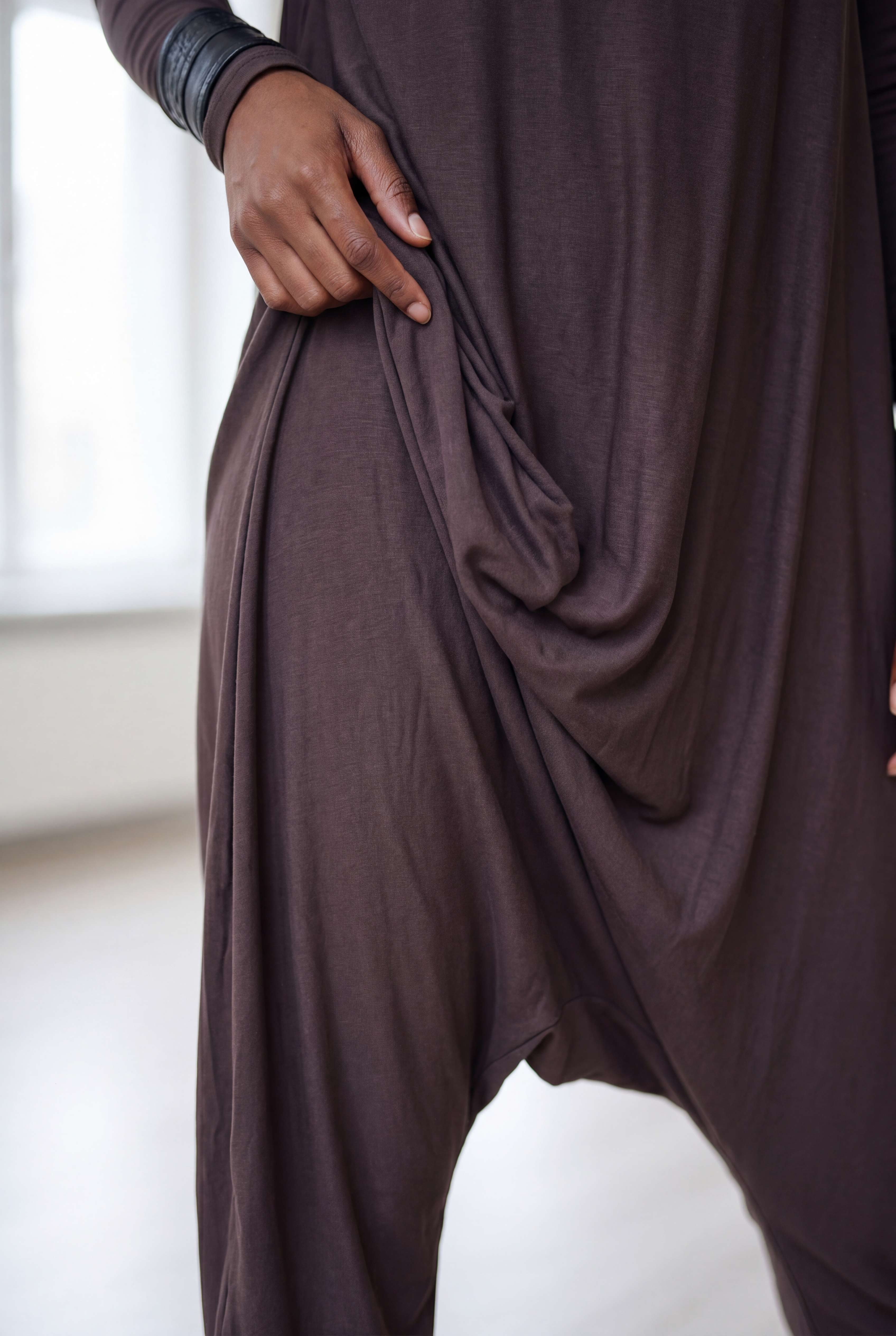Brown Harem Jumpsuit - Marla