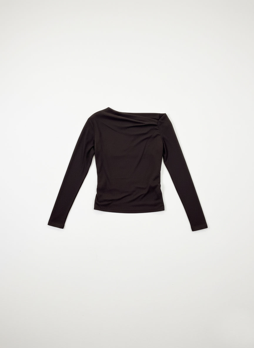 Dark Brown Top SENA EugFashion 