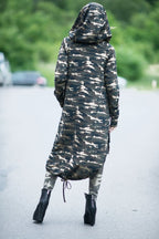 Camouflage Hooded Vest LILY - EUG FASHION