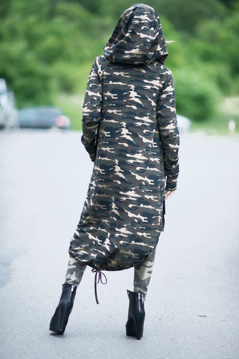 Camouflage Hooded Vest LILY - EUG FASHION