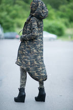 Camouflage Hooded Vest LILY - EUG Fashion