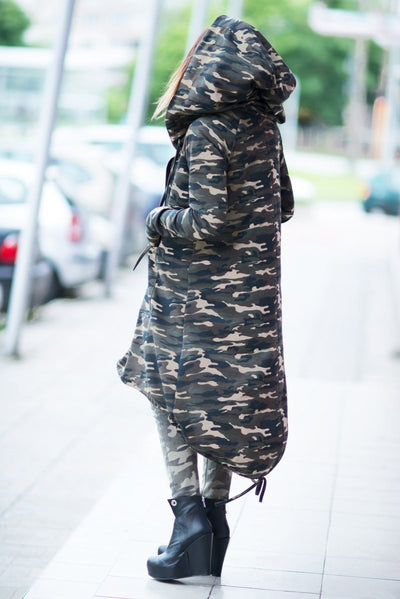 Camouflage Hooded Vest LILY - EUG FASHION EugFashion 