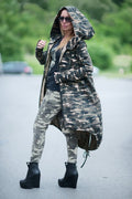 Camouflage Hooded Vest LILY - EUG FASHION