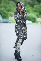 Camouflage Hooded Vest LILY - EUG FASHION