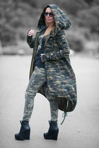 Camouflage Hooded Vest LILY - EUG Fashion