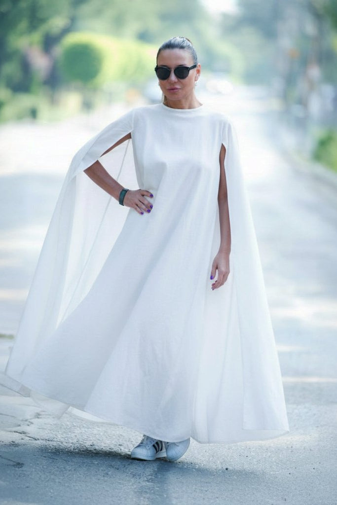 Cape Linen Dress JESSICA - EUG Fashion