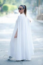 Cape Linen Dress JESSICA - EUG Fashion