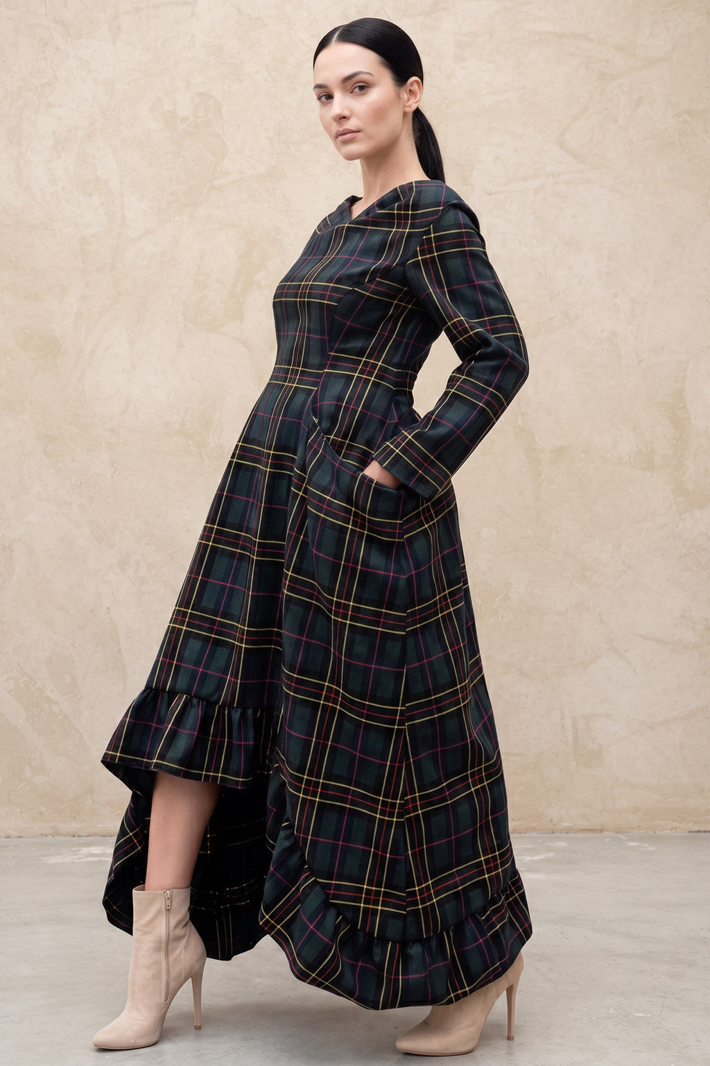 Plaid cotton dress Casablanca - EUG Fashion
