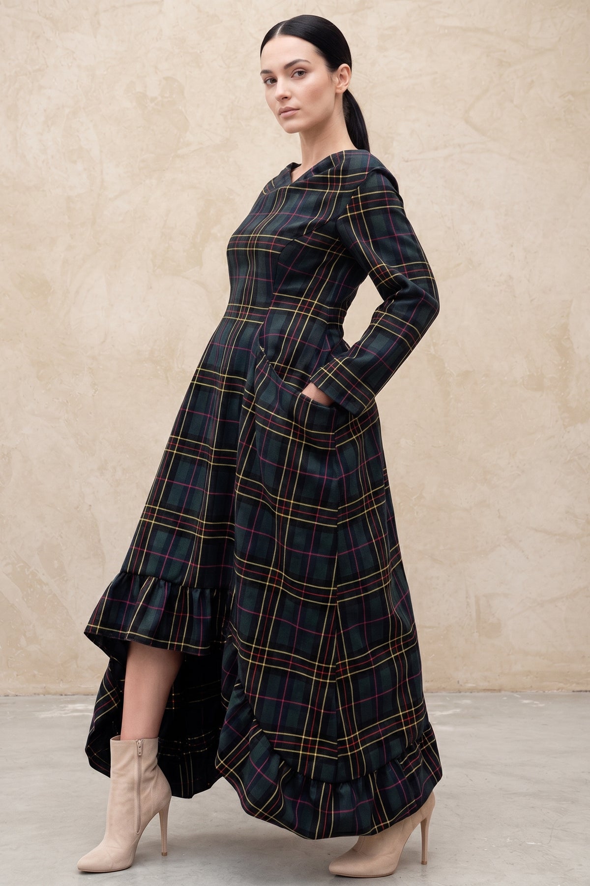 Plaid cotton dress Casablanca - EUG Fashion
