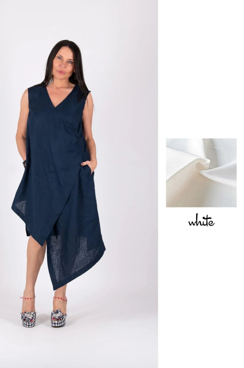 CATANIA LINEN DRESS - EUG FASHION EugFashion 