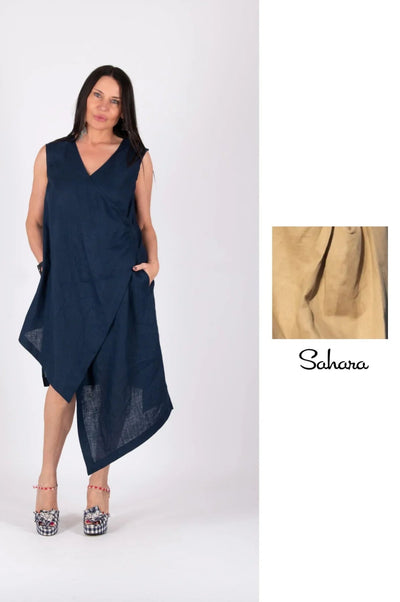 CATANIA LINEN DRESS - EUG FASHION EugFashion 