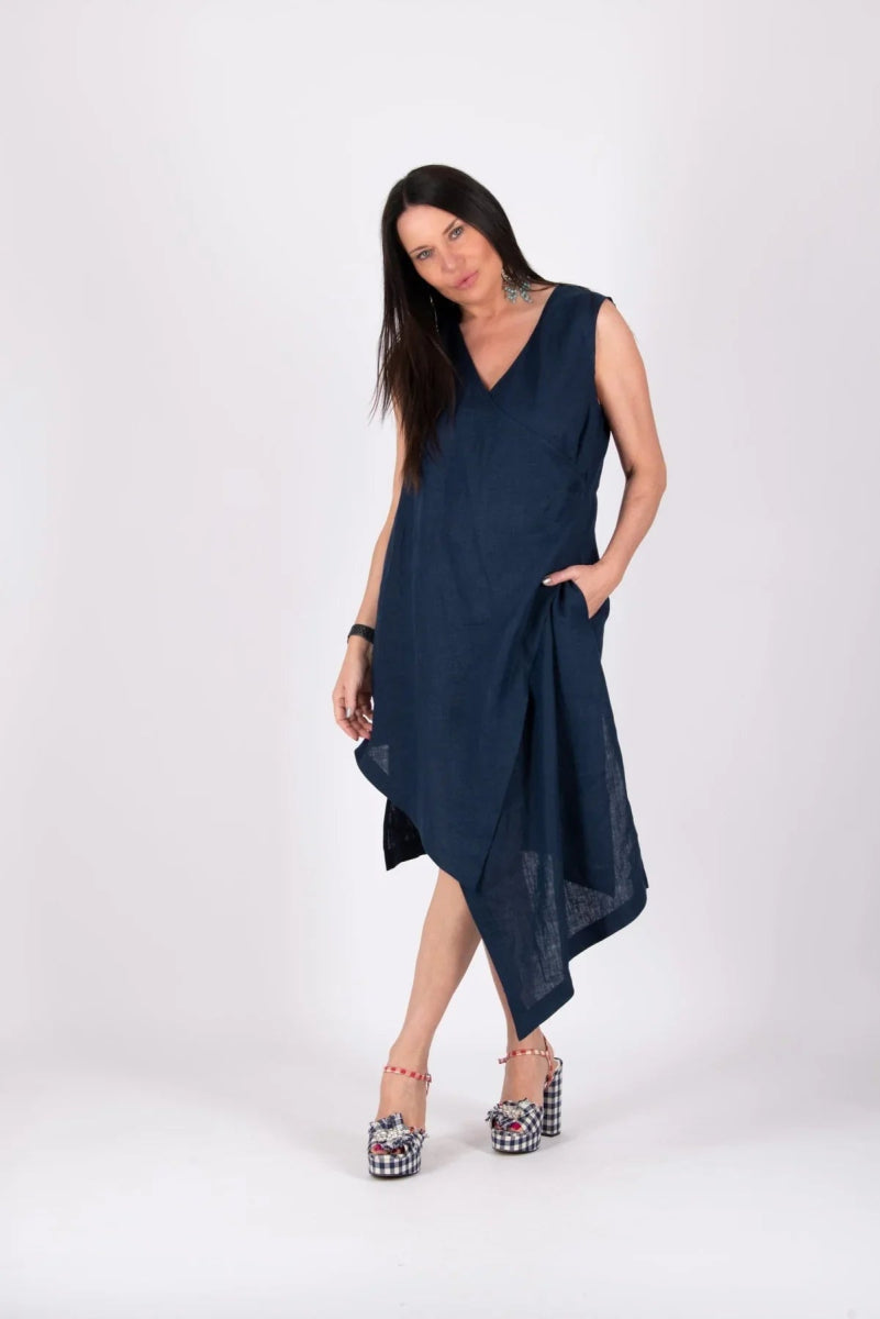 CATANIA LINEN DRESS - EUG FASHION EugFashion 