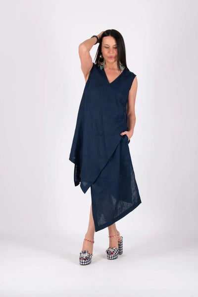 CATANIA LINEN DRESS - EUG FASHION EugFashion 