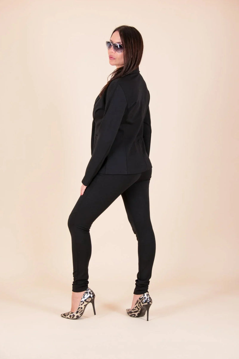 Chic Black Sporty Blazer LILI - EUG Fashion EugFashion 