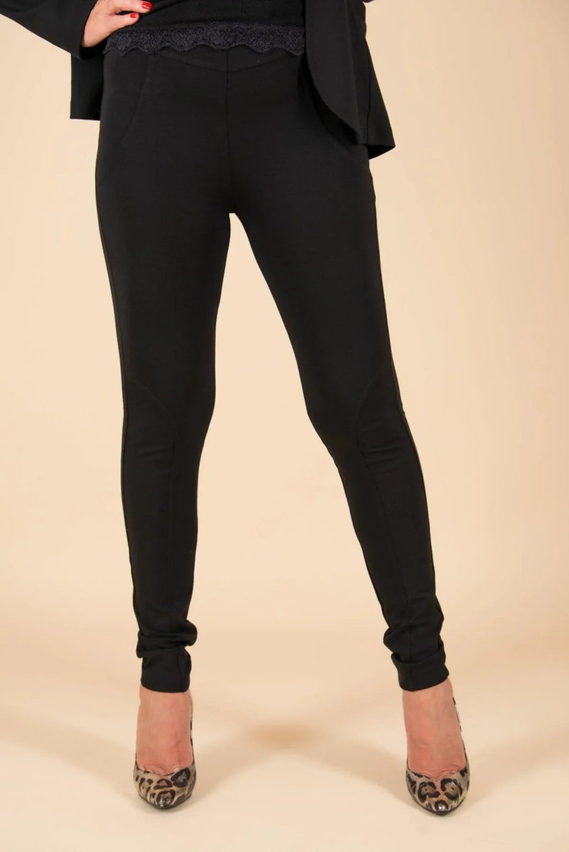 Chic Black Sporty leggings LILI - EUG Fashion EugFashion 