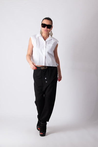 Cotton Harem Pants MAUREN - EUG Fashion EugFashion 