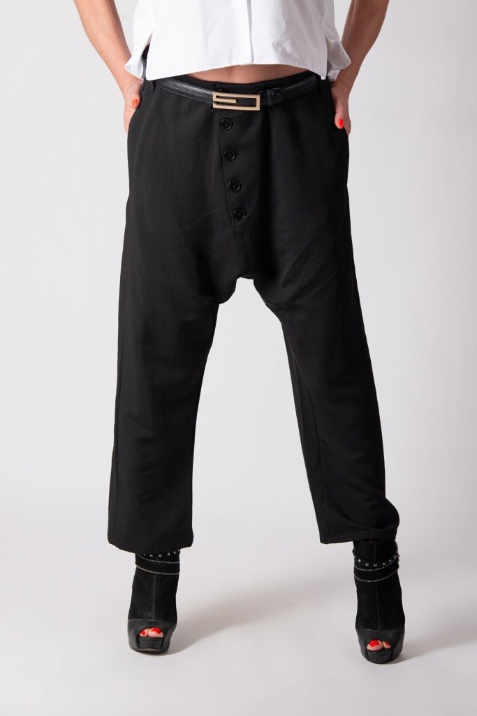 Cotton Harem Pants MAUREN - EUG Fashion