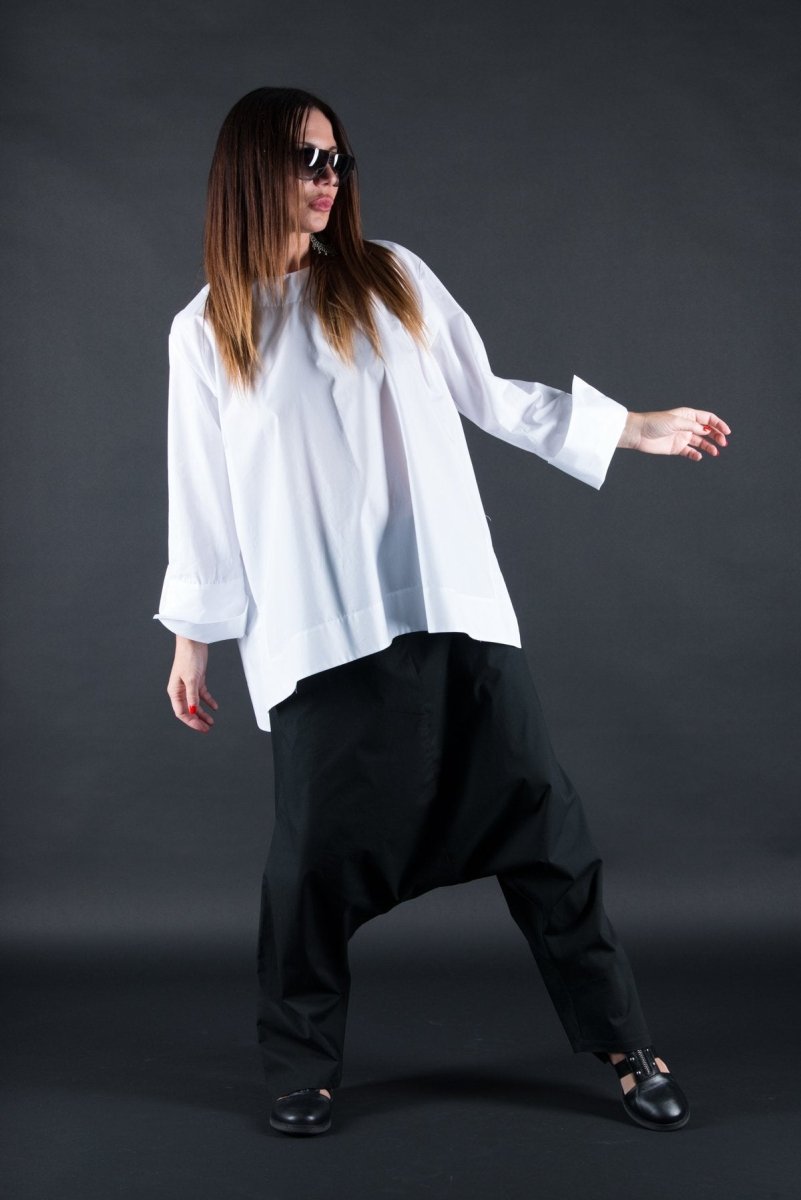Cotton Loose Shirt SAMIRA - EUG Fashion
