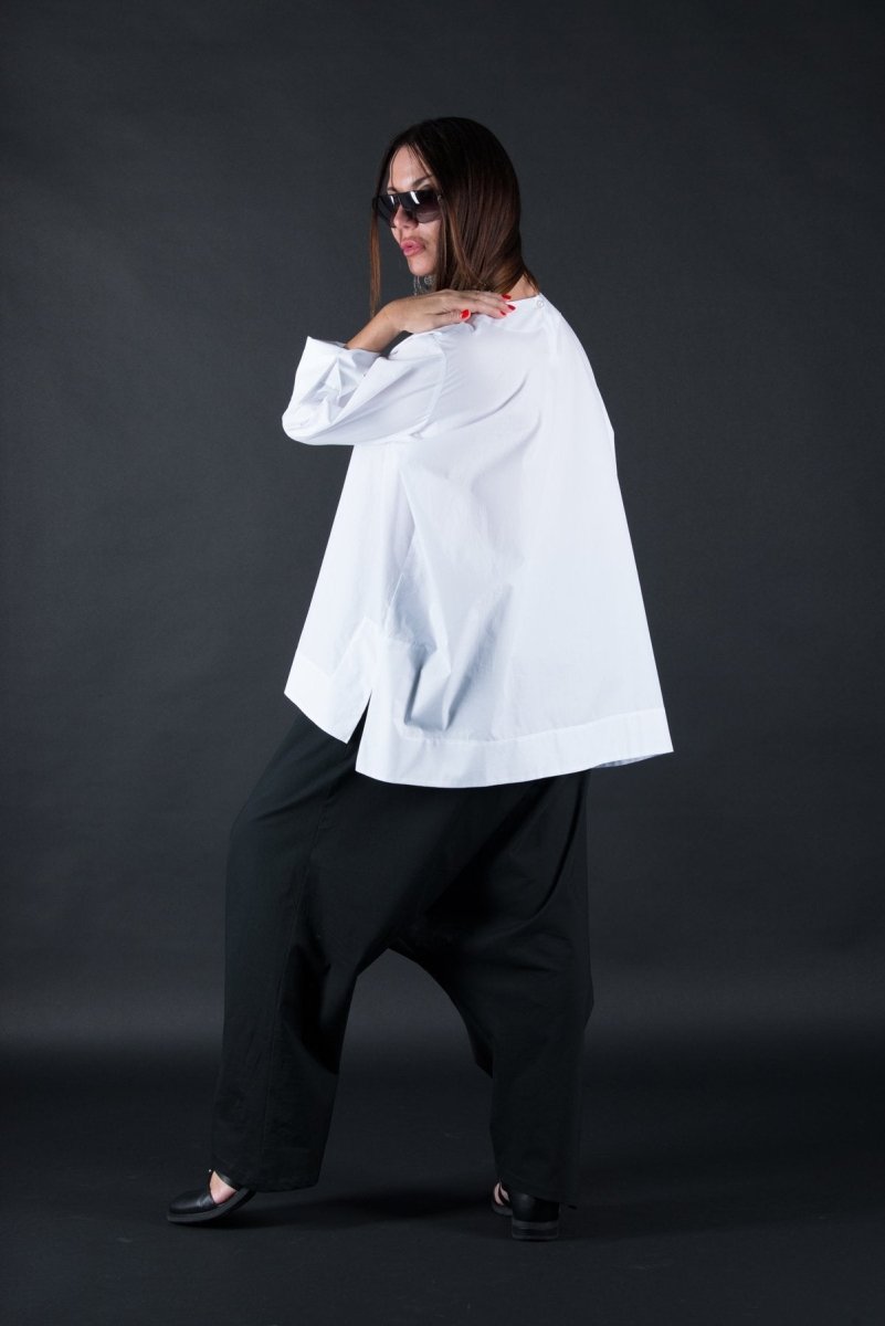 Cotton Loose Shirt SAMIRA - EUG Fashion