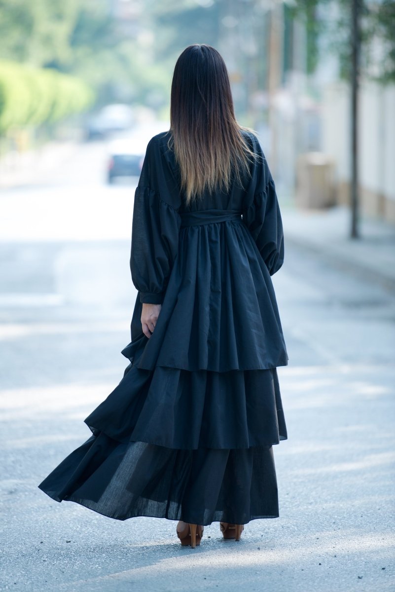 Cotton Maxi Kaftan IMAN - EUG FASHION