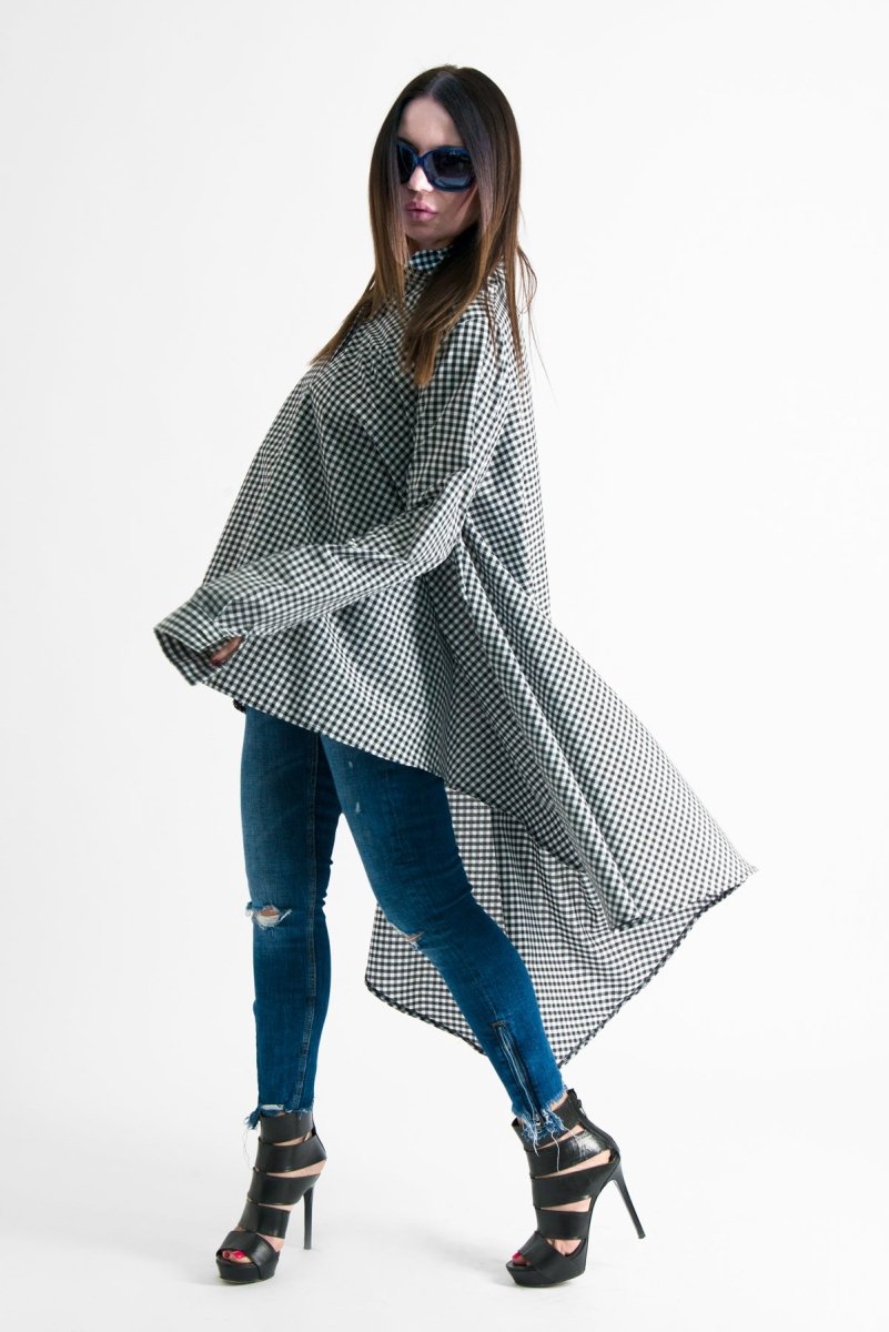 Cotton Maxi Shirt NIKOLETA - EUG Fashion