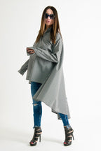 Cotton Maxi Shirt NIKOLETA - EUG Fashion