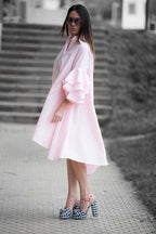 Cotton Pink Dress KAMI - EUG Fashion