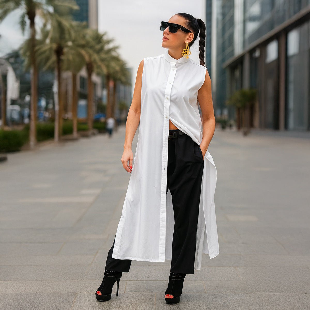 Cotton summer Shirt SELIN - EUG Fashion EugFashion 