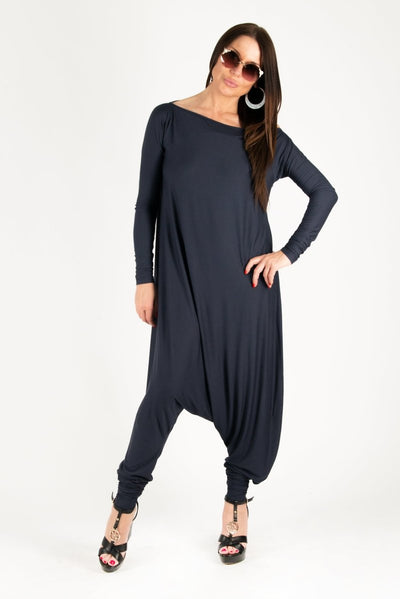 Dark Blue Harem Jumper Marla SALE - EUG Fashion EugFashion 