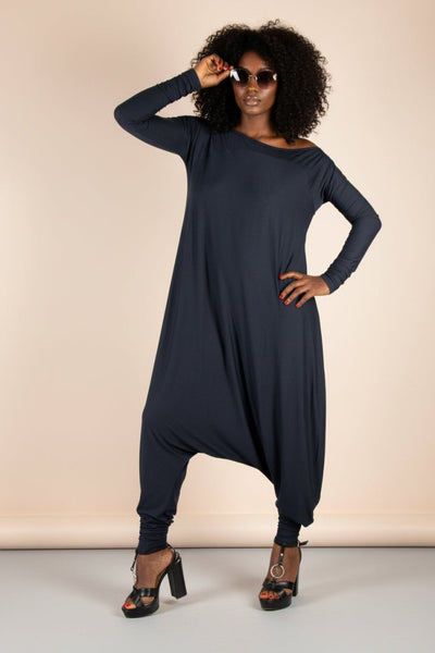 Dark Blue Harem Jumper Marla SALE - EUG Fashion EugFashion 