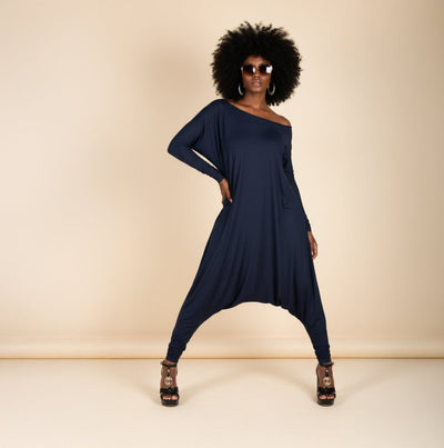 Dark Blue Harem Jumper Marla SALE - EUG Fashion EugFashion 