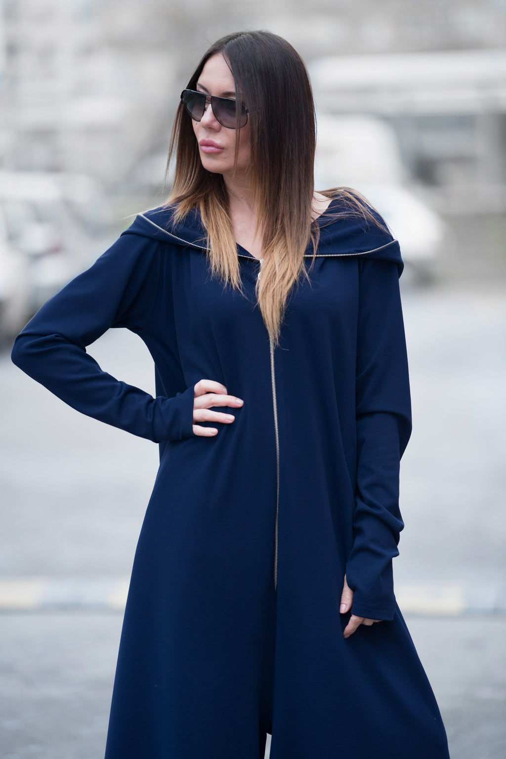 Cotton Hooded Jumpsuit - Evian