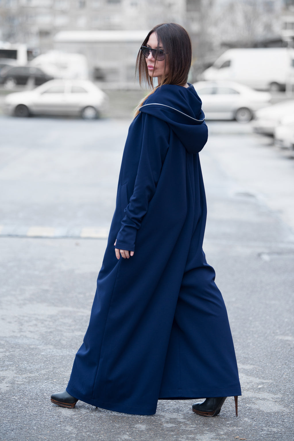 Cotton Hooded Jumpsuit - Evian