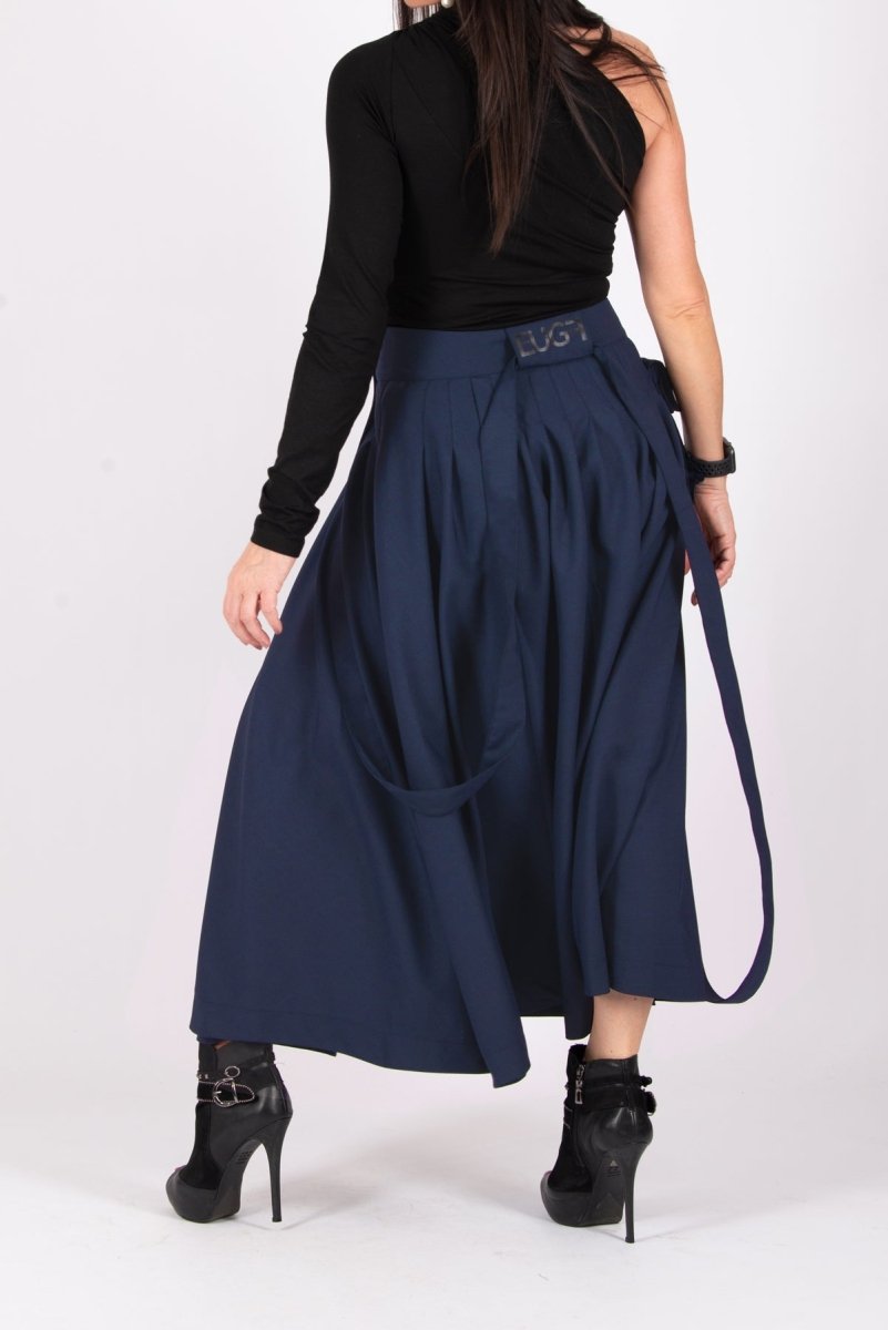 Dark Blue Long Skirt Zefira - EUG Fashion EugFashion 