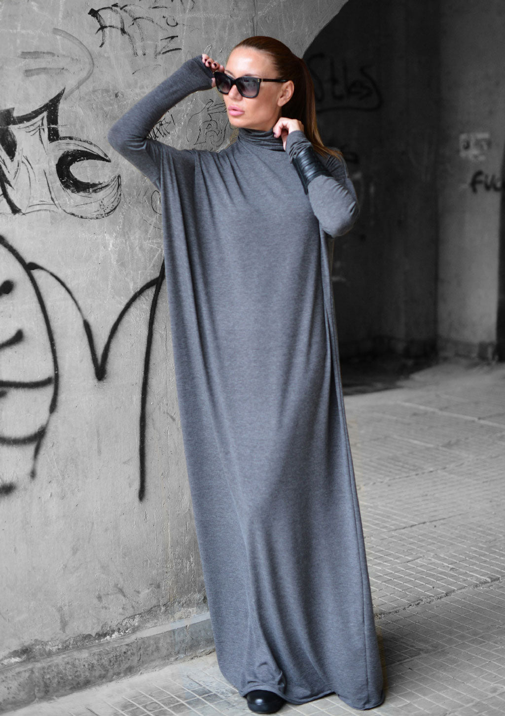 Shop Long Turtleneck Dress VALENSIA for Women | EUG FASHION