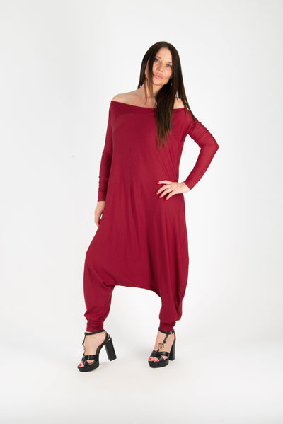 Dark Red Harem Jumper Marla SALE EugFashion 