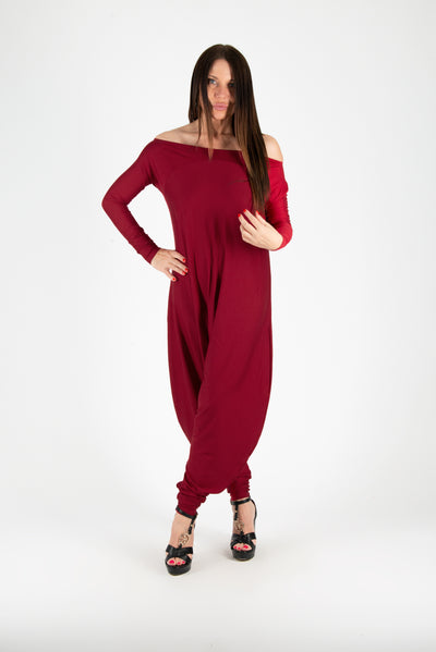 Dark Red Harem Jumper Marla SALE EugFashion 