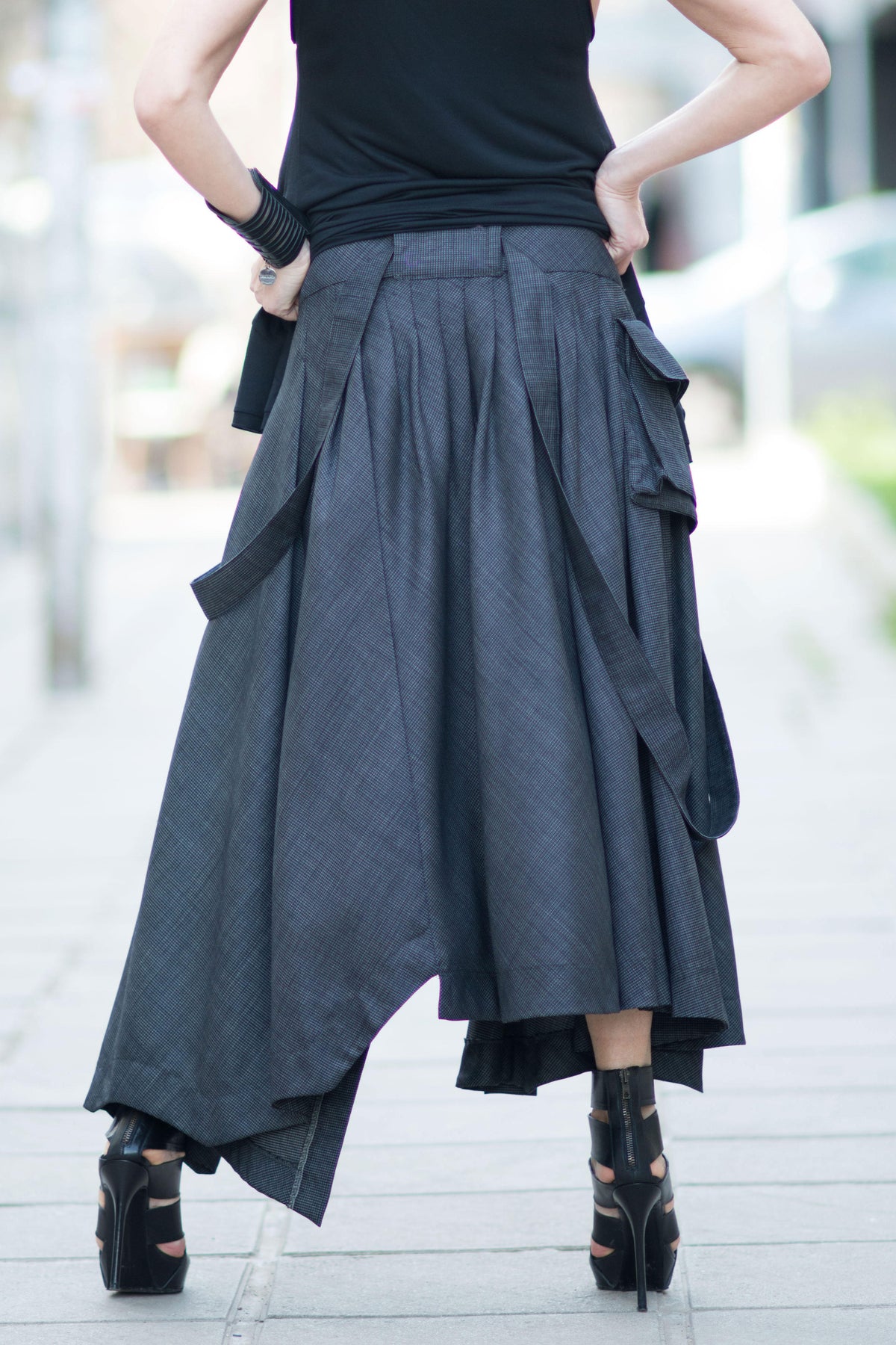 Asymmetrical Long Skirt - Zefira