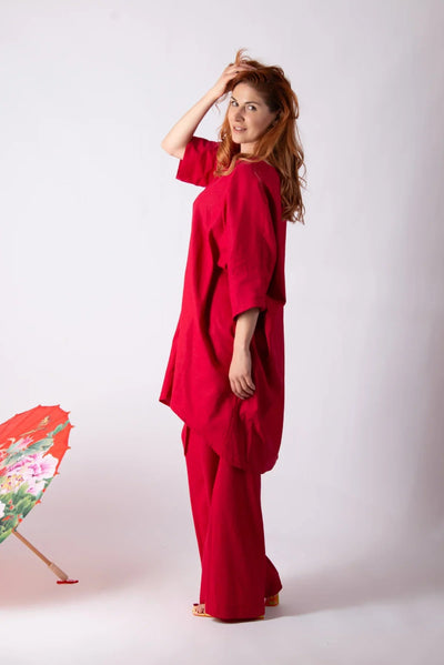 DOROTHY TWO PIECES LINEN SET - EUG Fashion EugFashion 