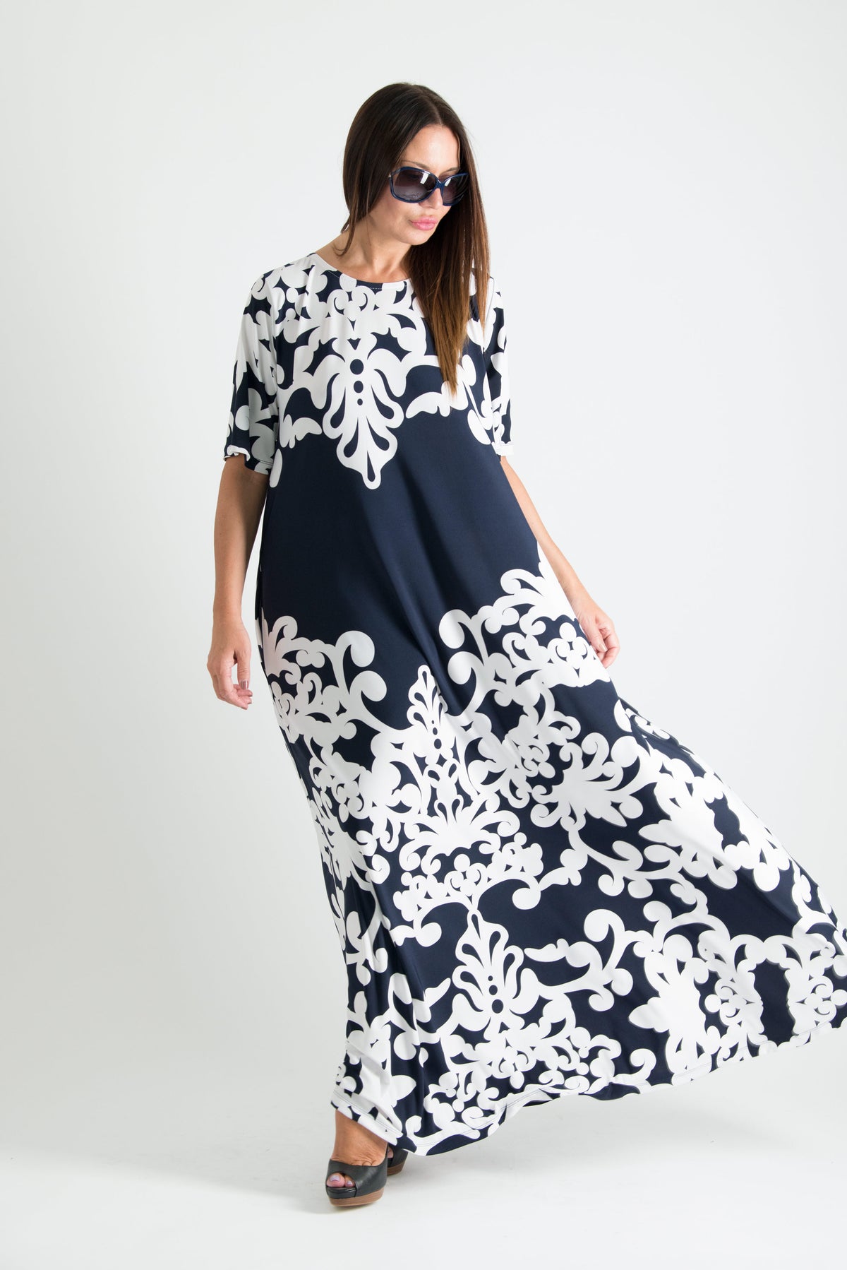 a line floral dress - eug fashion