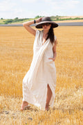 sleeveless linen dress - EUG fashon #natural