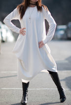 Dress with Long Sleeves HOLLY - EUG Fashion