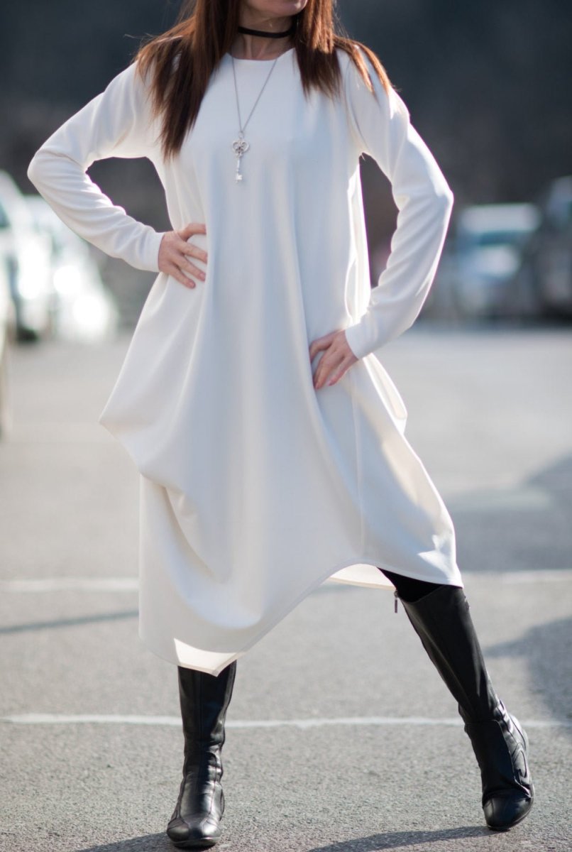 Dress with Long Sleeves HOLLY - EUG Fashion