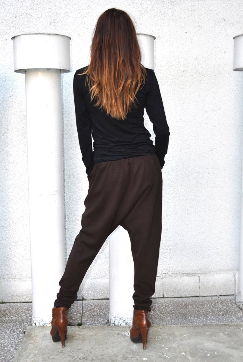 Drop Crotch Harem Pants NATALIE - EUG FASHION EugFashion 